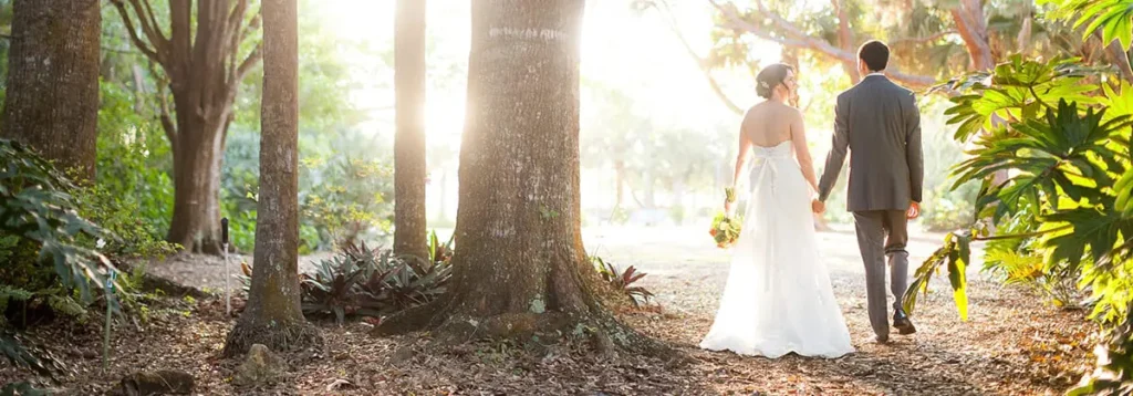 picture from a wedding held as a garden rental at Heathcote.