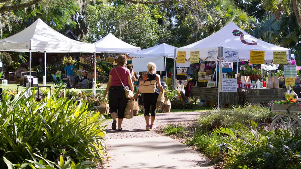 Vendors from Heathcote's fall garden festival
